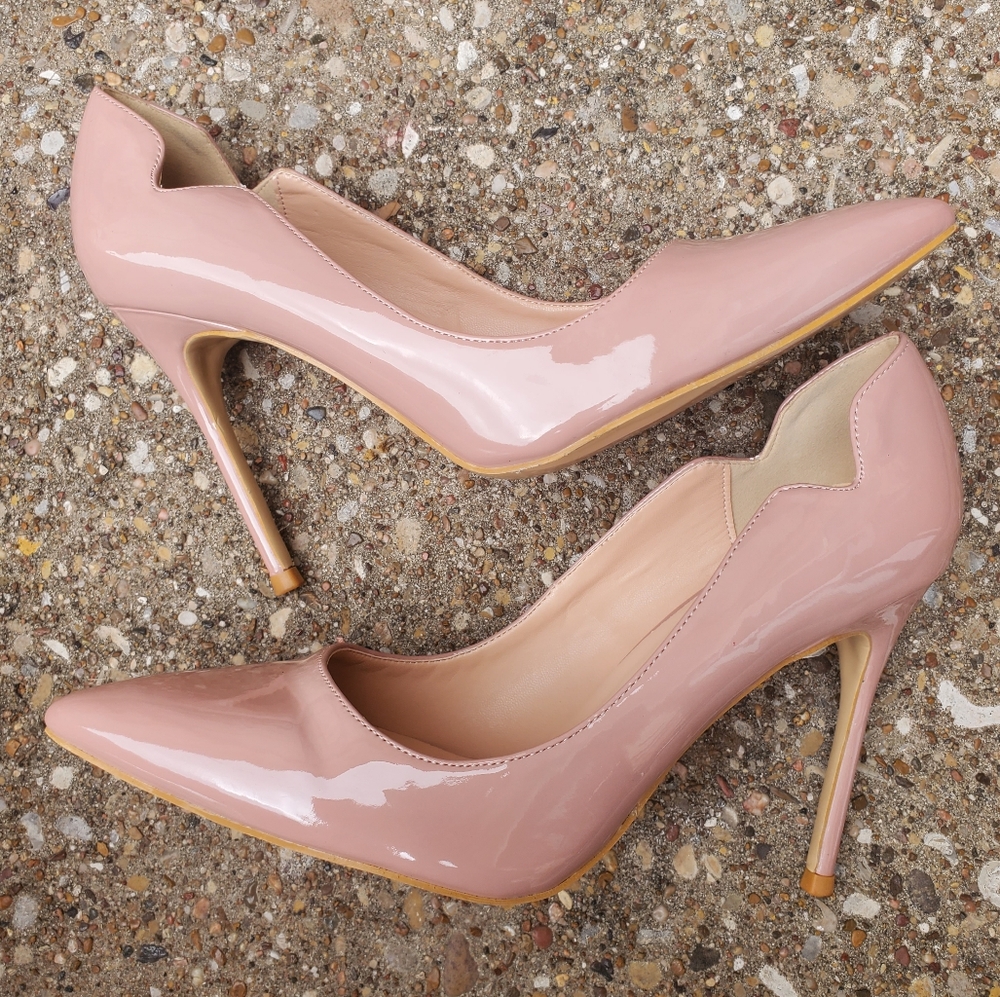 Coleter Patent Blush Pink Heels Easter Spring Women's 6.5